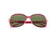 Zodaca Fashion Large 59mm Polarized Goggles Rhinestone Arm Sunglasses Red 100% UV Protection UV400