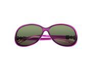 Zodaca Polarized Goggles Sunglasses with 59mm Lens Rhinestone Arm 100% UV Protection UV400 Purple