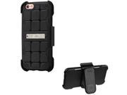 eForCity Stand Rubberized Hard Snap in Holster Case Cover Compatible With Apple iPhone 6 6s Black