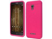Alcatel One Touch Fierce 4 Pop 4 Case eForCity Rugged Rubber Silicone Soft Skin Gel Case Cover Compatible With Alcatel One Touch Fierce 4 Pop 4 Hot Pink
