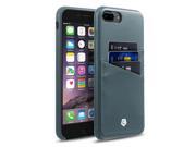 CobblePro Apple iPhone 7 Plus Case CobblePro Leather [Card Slot] Wallet Flap Pouch Compatible Grayish Blue