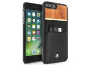 CobblePro Apple iPhone 7 Plus Case CobblePro Leather [Card Slot] Wallet Flap Pouch Compatible Black Brown