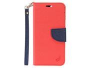 Alcatel Stellar Tru Case eForCity Stand Folio Flip Leather Wallet Flap Pouch Case Cover Compatible With Alcatel Stellar Tru Red Blue