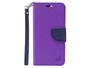 Alcatel Stellar Tru Case eForCity Stand Folio Flip Leather Wallet Flap Pouch Case Cover Compatible With Alcatel Stellar Tru Purple