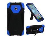 Alcatel Acquire Dawn Streak Case eForCity Dual Layer [Shock Absorbing] Protection Hybrid Stand PC Silicone Case Cover Compatible With Alcatel Acquire Dawn