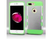 Apple iPhone 7 Plus Case eForCity PC TPU Rubber Case Cover Compatible With Apple iPhone 7 Plus Silver Green
