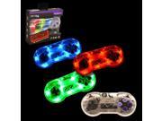 Innex PC Controller Wired SNES Style USB Controller for PC MAC Blue Red Green LED On Off Switch Dimmer Retrolink
