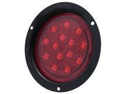 Pilot Automotive NV 5106R 12 Volt Round LED Flush Mount Stop Turn and Tail Light Red Dimensions 2 x 7 x 9