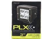 Pilot Automotive PL 9702P 18 Watt 3 inch Square Utility LED Light Clear Dimensions 4.8 x 4.6 x 5.8