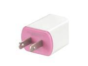 Universal Device Phone Tablet Charger Reiko Universal USB Travel Wall Charger White Pink