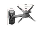 eForCity Wall Tilting 180? Swiveling Mount Bracket For Flat Panel TV Max 55lbs Up to 37 Black