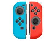 eForCity [2 piece] Nintendo Switch Joy Con Skin Case For Nintendo Switch Joy Con Controller Left Blue Right Red