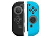 eForCity [2 piece] Nintendo Switch Joy Con Skin Case For Nintendo Switch Joy Con Controller Left Black Right Blue