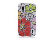 eForCity Flowers Hard Diamond Cover Case For LG Google Nexus 4 E960 - Red/Green eForCity Flowers Hard Diamond Cover Case For LG Google Nexus 4 E960 - Red/Green