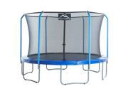 “SKYTRIC? 11 FT. Trampoline with Top Ring Enclosure System equipped with the “ EASY ASSEMBLE FEATURE