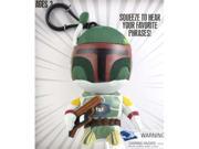 Star Wars 4 Inch Plush Talking Boba Fett Clip On