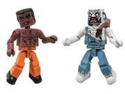 Walking Dead Minimate Series 3 Tyreese and Farmer Zombie