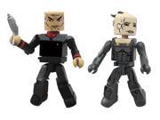 Star Trek Minimates Captain Picard 1st Contact and Borg Queen Figures