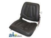 Universal Fold Up Forklift Seat BLACK