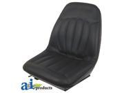 Universal seat with slide tracks for Bobcat Skid Steer loaders BLACK