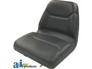 Universal Michigan Style Seat w Slide Track Deluxe Cushion BLACK