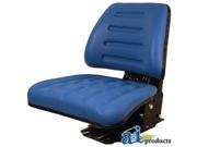 Universal Tractor Seat Trapezoid Back BLUE