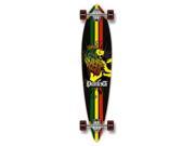 Complete Longboard PINTAIL Skateboard 40 X 9 RASTA