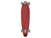 Complete Longboard KICKTAIL Skateboard 40 X 9.75 Red