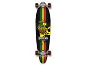 Complete Longboard KICKTAIL Skateboard 40 X 9.75 RASTA