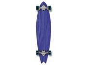 Complete Longboard Fishtail Skateboard 40 X 9.75 Blue
