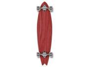 Complete Longboard Fishtail Skateboard 40 X 9.75 Red