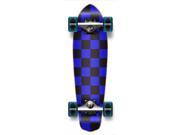 Complete Graphic Longboard MiCro Cruiser Skateboard 25 X 7 CHECKER BLUE