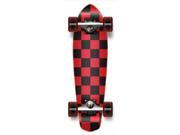 Complete Graphic Longboard MiCro Cruiser Skateboard 25 X 7 CHECKER RED