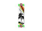 Punked Lowrider Palm City Rasta Longboard Complete