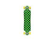 Green Punked Lowrider Checker Longboard Complete