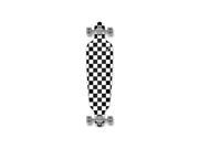 Checker White Punked Drop Through Checker Longboard Complete