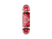 Bandana Complete Skateboard Red