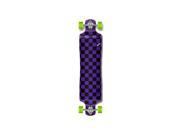 Purple Punked Lowrider Checker Longboard Complete