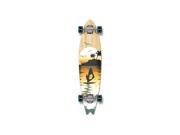 Punked Fishtail Surfer Natural Longboard Complete