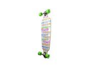 Punked Drop Through Shades White Longboard Complete