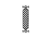 Silver Punked Drop Down Checker Longboard Complete