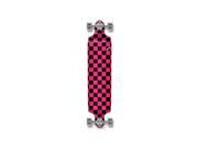 Pink Punked Drop Down Checker Longboard Complete