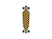Checker Yellow Punked Drop Through Checker Longboard Complete
