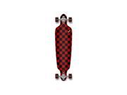 Checker Red Punked Drop Through Checker Longboard Complete