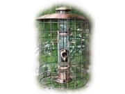 Woodlink Coppertop Caged 6 Port Seed Bird Feeder Brushed Copper