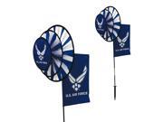 U.S. Air Force Dual Spinner Wheels with Flag