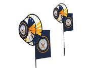 U.S. Navy Dual Spinner Wheels with Flag