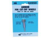 Arbor for Cut Off Wheels with 1 4 and 3 8 Center Holes
