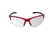 DB2 Safety Glasses with Clear Lens and Red Frame in Polybag