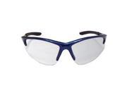 DB2 Safety Glasses with Clear Lens and Blue Frames in Polybag